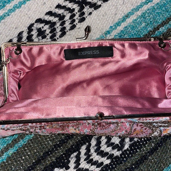 EXPRESS PINK PRINTED BAG Y2K - Picture 2 of 3